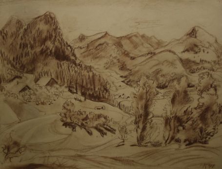 285 Blick über Wiesen und Hügel